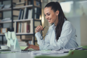 Business women in office